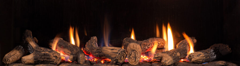 Infinity 890HD CF walnut logs black glass liners