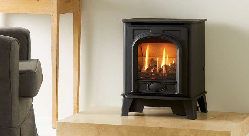 Stockton2 small gas stove room set