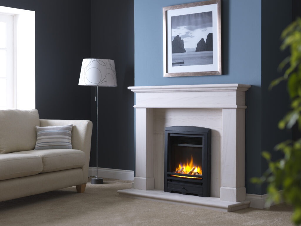 D-Ecoflame-Electric-Fire-with-Black-Cast-Arch-Fascia-in-Balmoral-Suite-scaled.