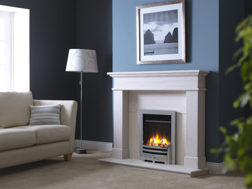3D-Ecoflame-Electric-Fire-with-Chrome-Trim-_-Gate-Fret-in-Balmoral-Suite-scaled