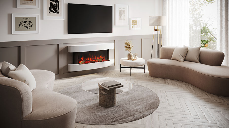 E-Studio Arosa and Cettero 140 Suites room set